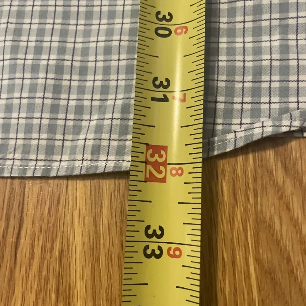 J.CREW Long Sleeve‎ XL Blue Check Button Down Cotton Shirt